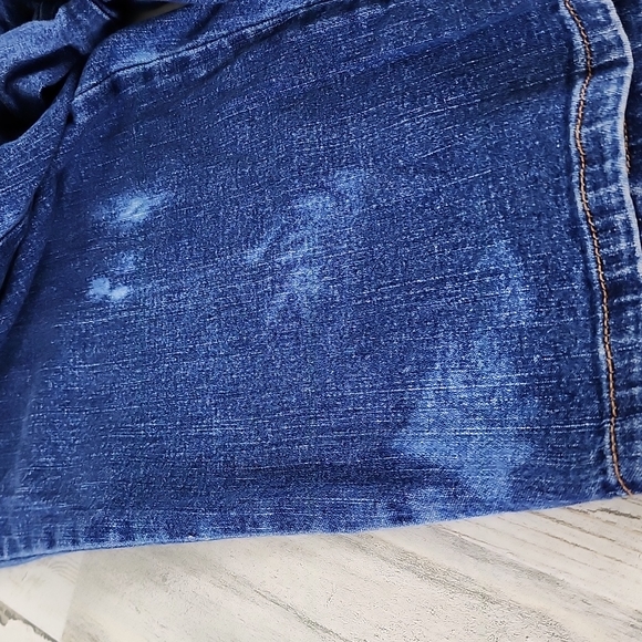 JMS classic medium dark wash pull on elastic back denim jeans Size 1X 16W - Picture 7 of 7